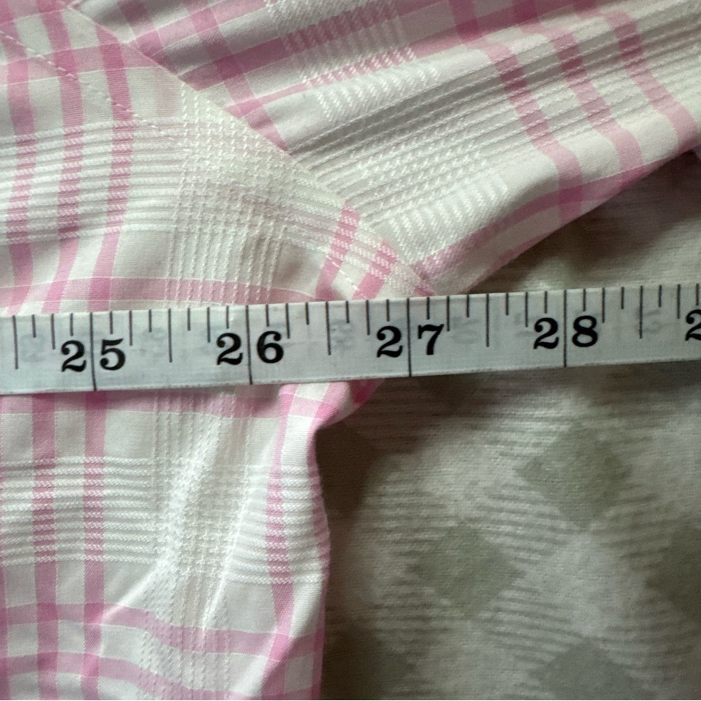 Banana Republic Grant Fit Pink White Gingham Check Shirt XXL 100% Cotton - Picture 6 of 6
